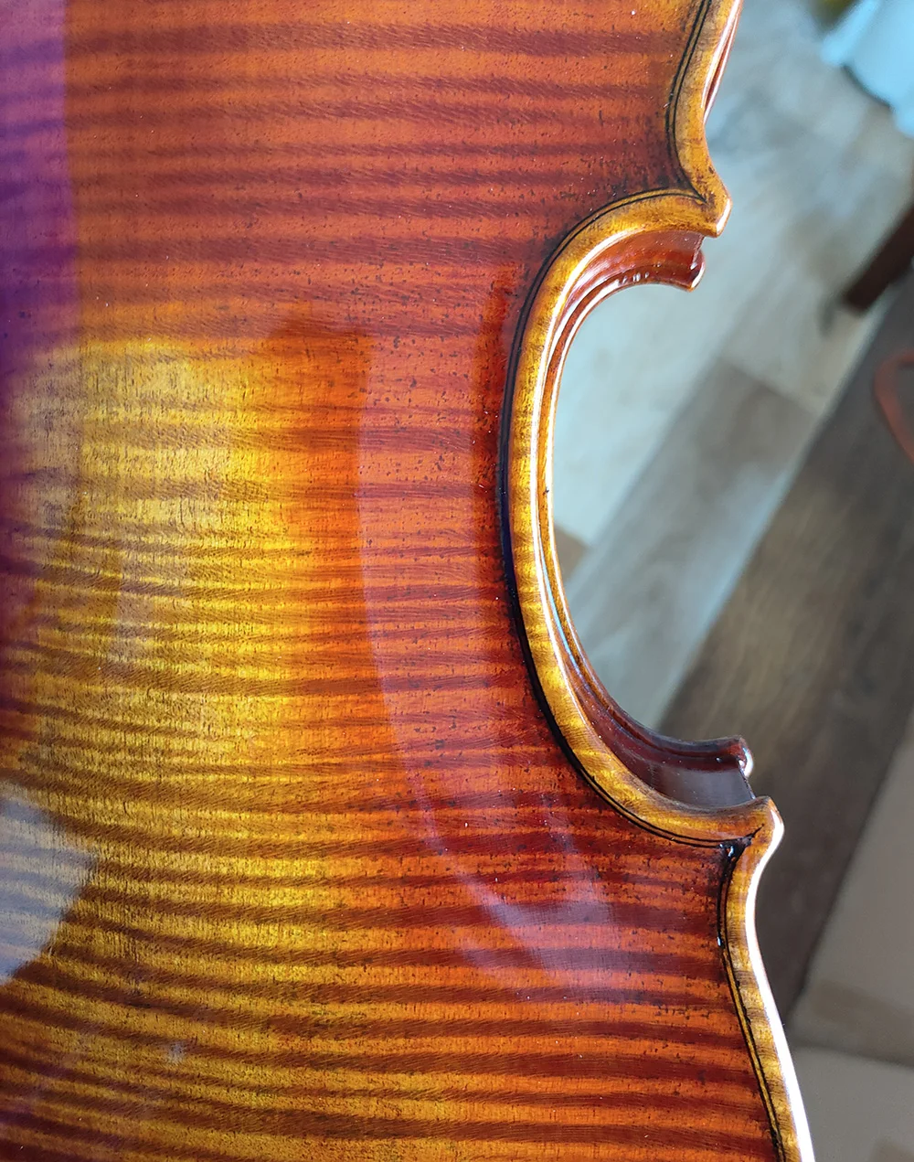 One Piece Back! Master II Level Guarnerius Violin Size 4/4 European Wood Handmade Oil Antiqued Varnish