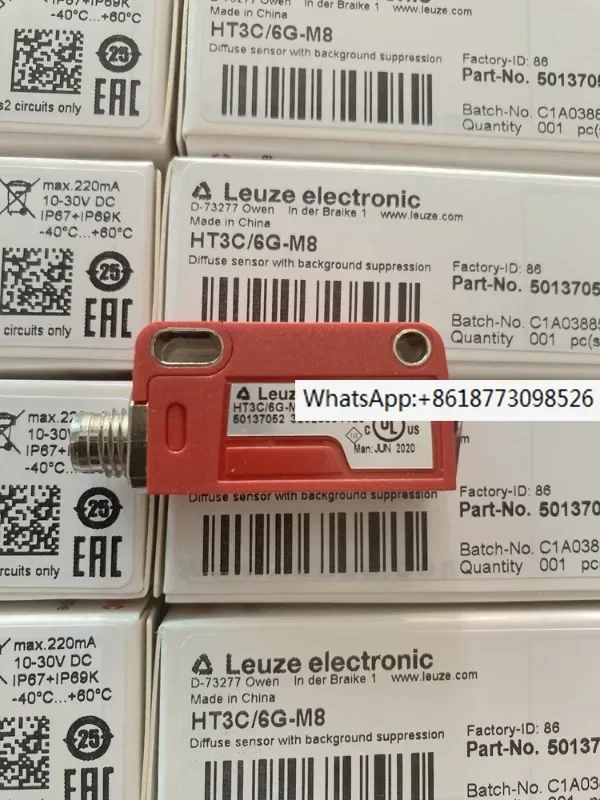 

Немецкий фотоэлектрический датчик LEUZE HT3C/6G-M8 HT3CL2/6G-M8 HT3CL2/2N