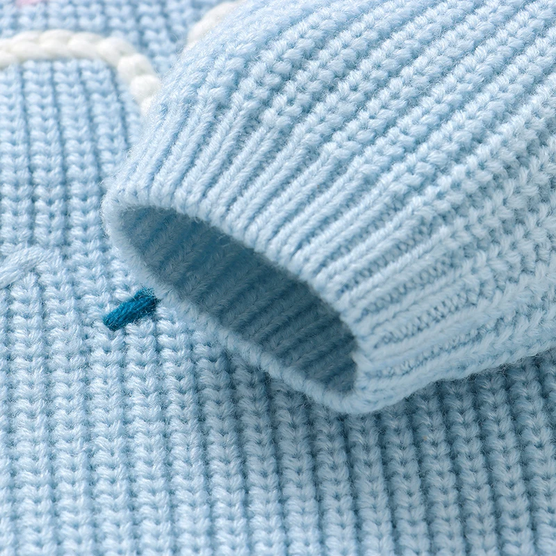 Baby Sweater Knitted Newborn Kid Clothing Fashion Embroidered Letters Tops Outerwear Infant Girl Boy Pullover Long Sleeve Autumn baby girls sweater cashmere sweater