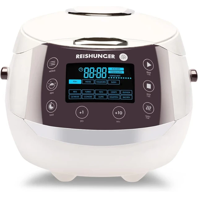 1.5 Cup Portable Mini Rice Cooker, White