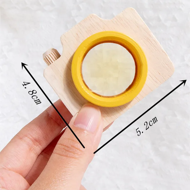 Creative Wooden Camera Kaleidoscope Handmade Toddler Toys Personalized Gifts Children Outdoor Toy Parent-child Interactive Game 6