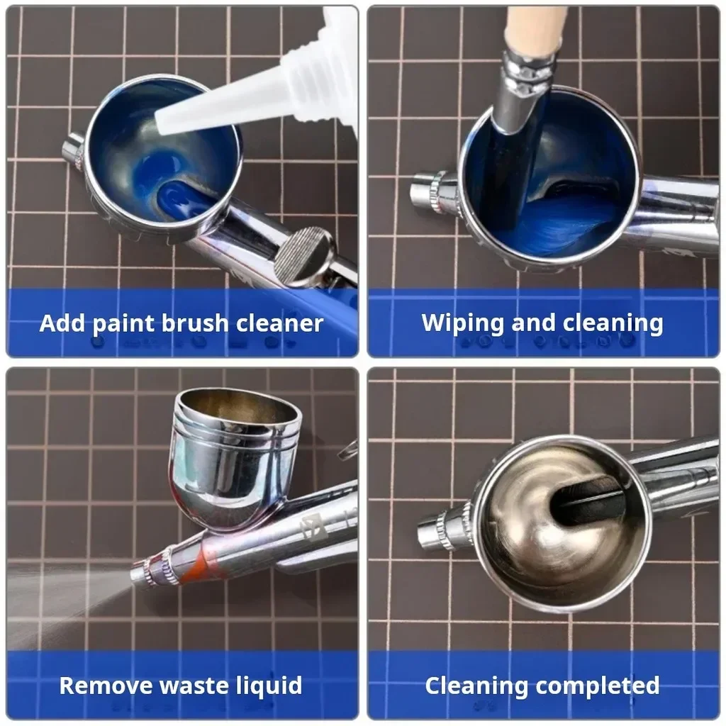 Hobby Model Building DIY Accessories Tool Airbrush Cleaning Brush Quick Clean corrosion resistance MS138 MoShi Airbrush Gun airbrush cleaning brush
