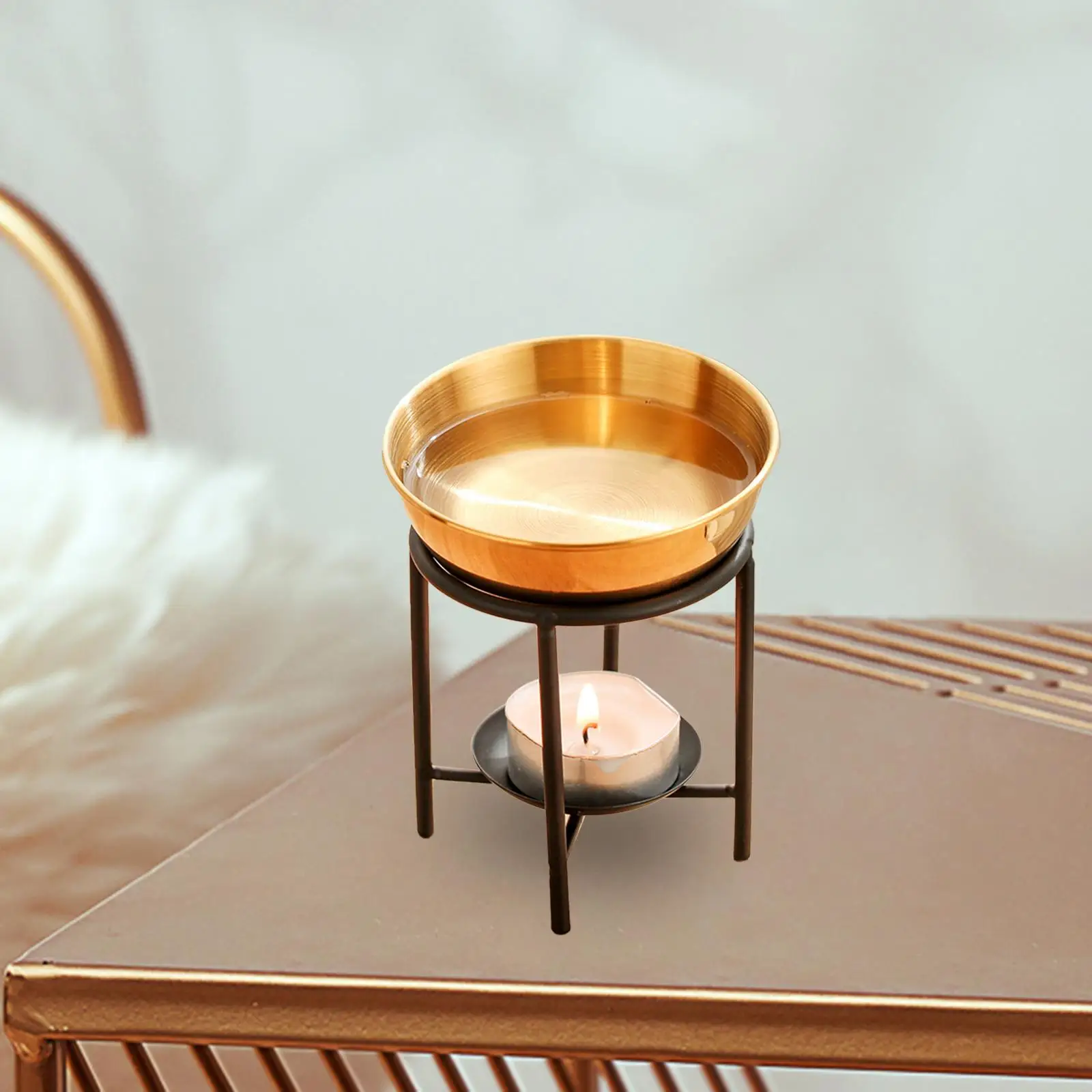 Essential Oil Burner Decorative Romantic Aroma Burner Rack Tealight Candle Holder for Restaurant Housearming Yoga Valentines Day
