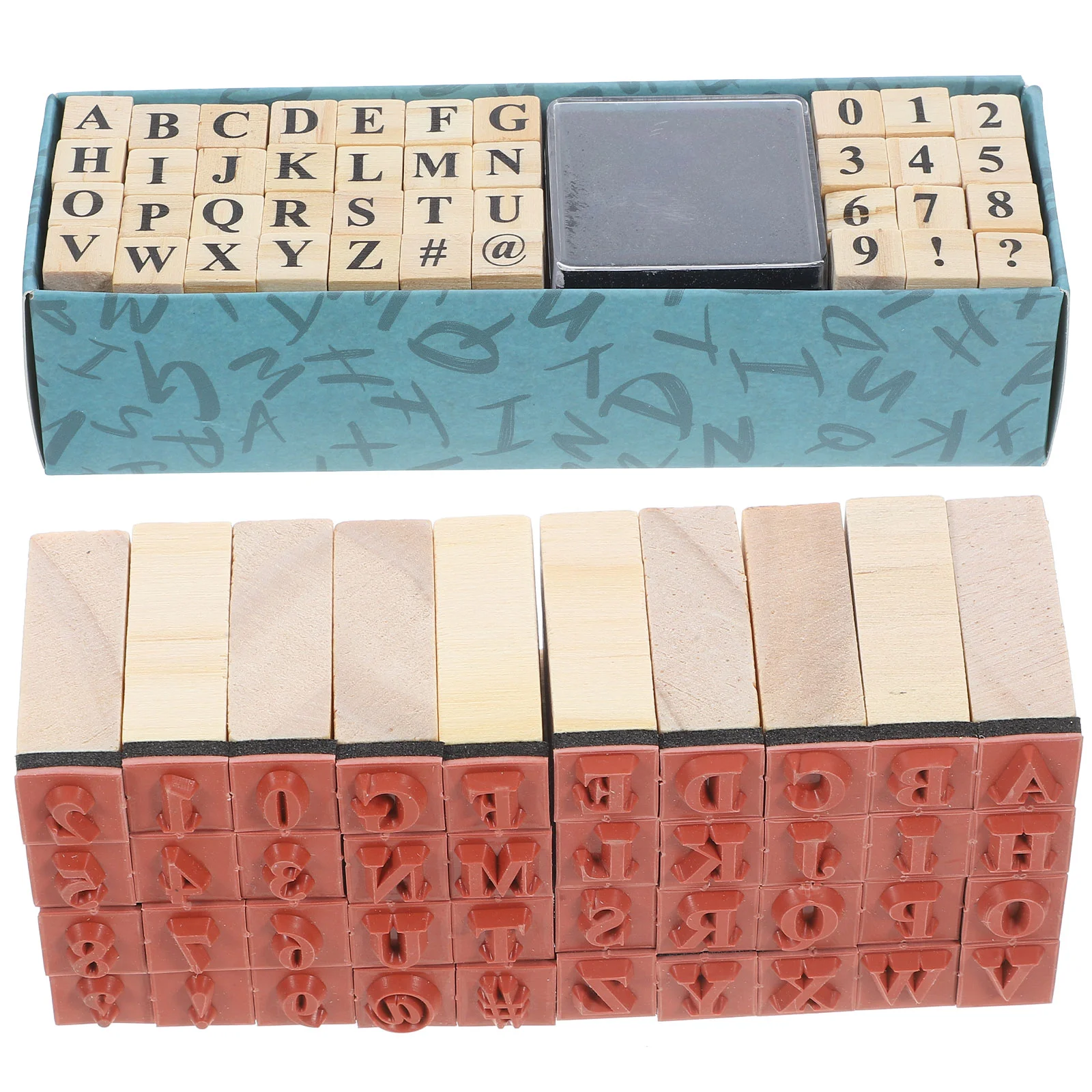 

Alphanumeric Stamp Letter Stamps for Wood Journal Wooden Letters Crafting Crafts Alphabet Clay