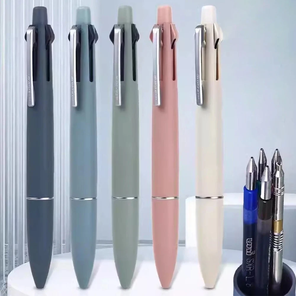 Japan UNI 4-in-1 Multifunctional Ballpoint Pen mechanical Pencil Jetstream Lite Oil Pen School Stationery Office Supplies multifunction pen