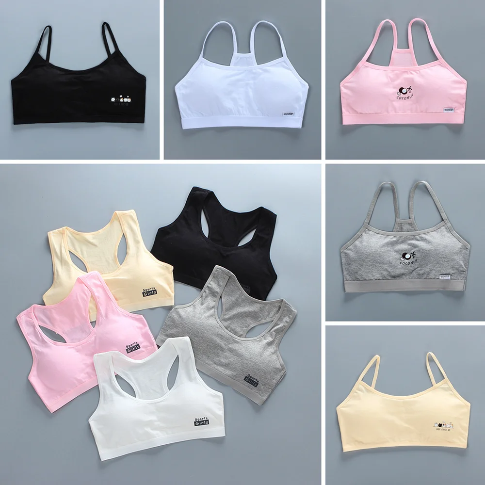 

Bra for Kids Cotton Training Bra for Girls Teens Underwear for Teenagers Girls Lingerie Bras 8-16Y Comfortable Sports Girls Bra