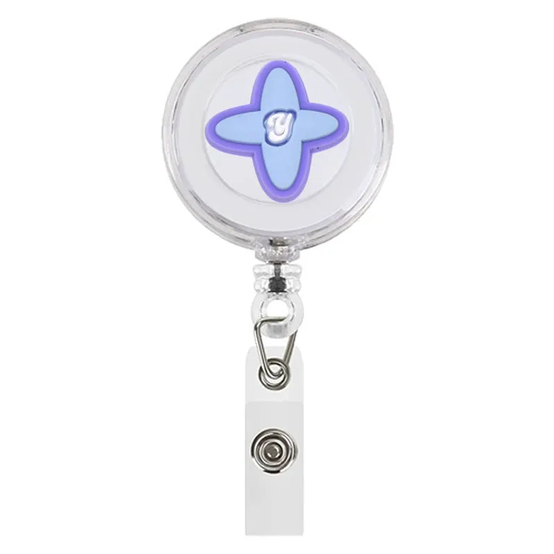 Cute Cartoon Macaron Lavender Retractable Badge Reel Exhibition ID