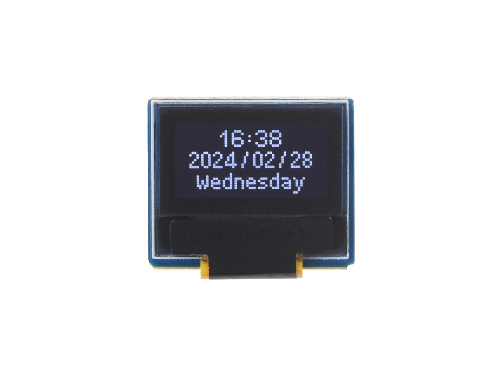 

Модуль OLED Waveshare 0,49 дюйма, разрешение 64 × 32, коммуникация I2C, цвет черного/белого дисплея