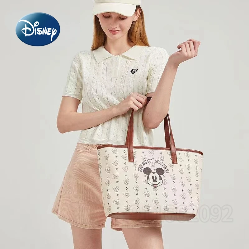 Disney Mickey New Women's Handbag Luxury Brand Original Women's Shoulder Bag Cartoon Women's Bag Large Capacity High Quality