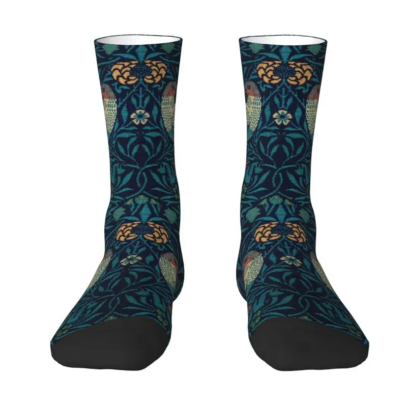 

Bird By William Morris Dress Socks Men Women Warm Fashion Textile Pattern Crew Socks