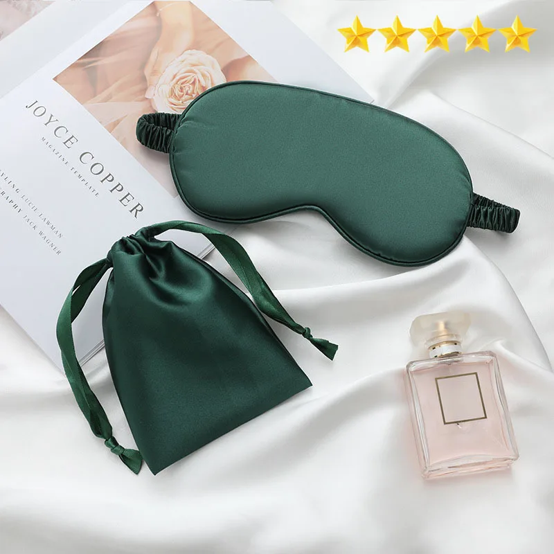 Sleep Mask sleep mask Silk-like With Storage Bag and Scrunchie Soft Cooling for Face