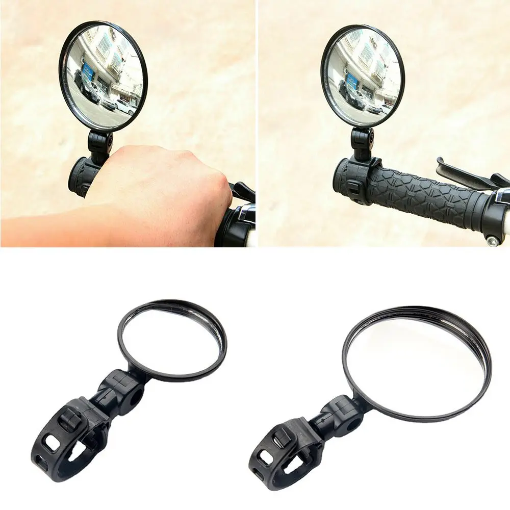 Motorcycle Mirror 1Pcs Rotating Side Mirrors Mirror Spoiler Rear View Mirrors Motorcycle Rearview Mirror Rear View 360 Rotation Round