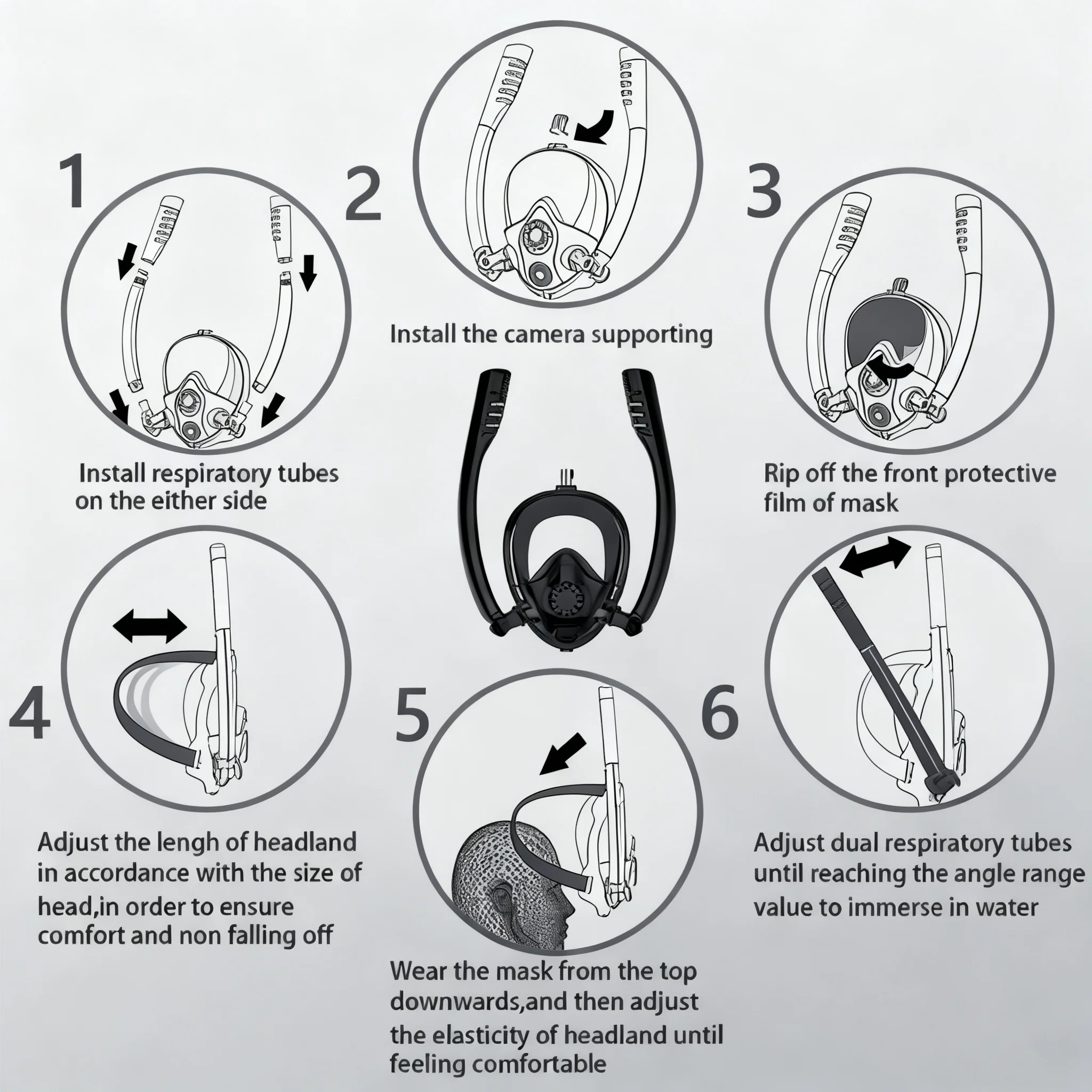 Full Face Snorkel Mask 6