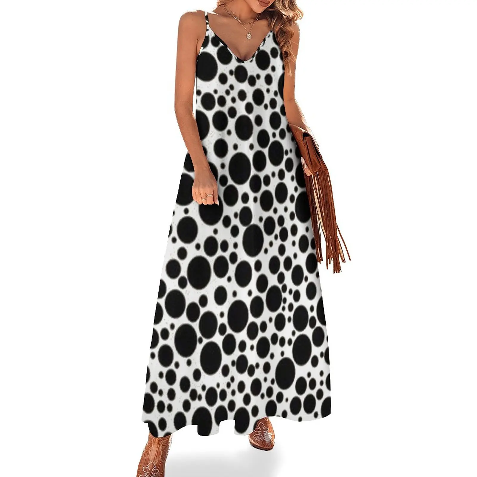 

Yayoi Kusama - Neat Black Bubble Sleeveless Dress dress summer summer dress Bride dresses