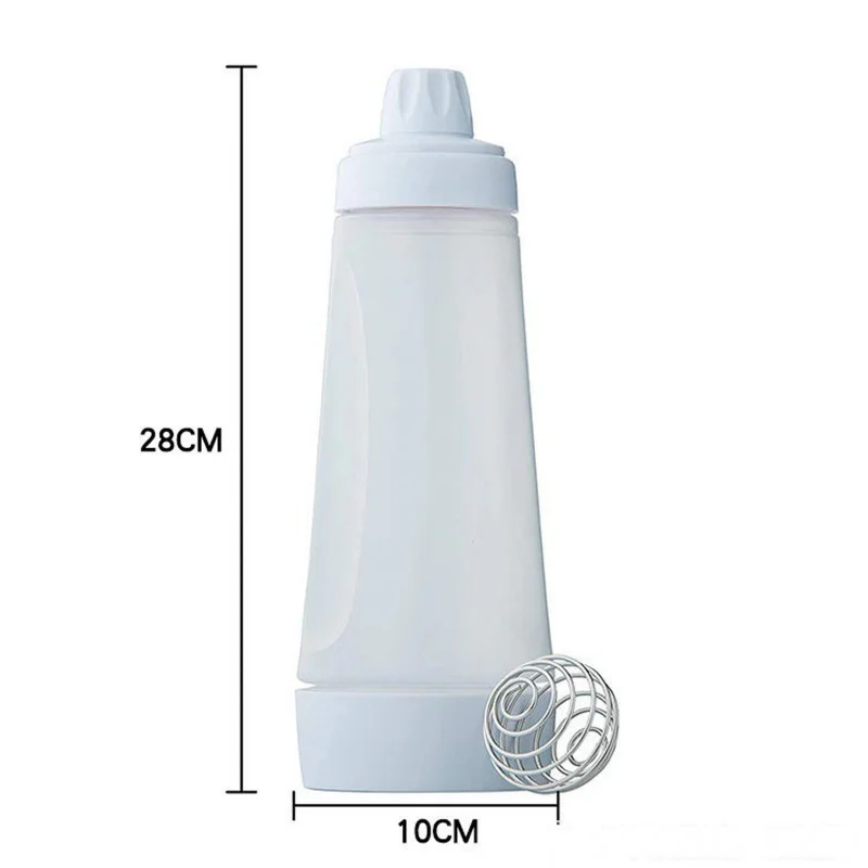 Pancake Batter Mixer Pancake Batter Bottle Battler Mixer With Blender Ball Wire Whisk For Restaurant Baking Pancakes Cupcakes Muffins Crepes And More