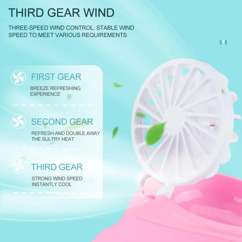Cooling Fan Watch Shape Portable Wrist Strap Mini Fan
