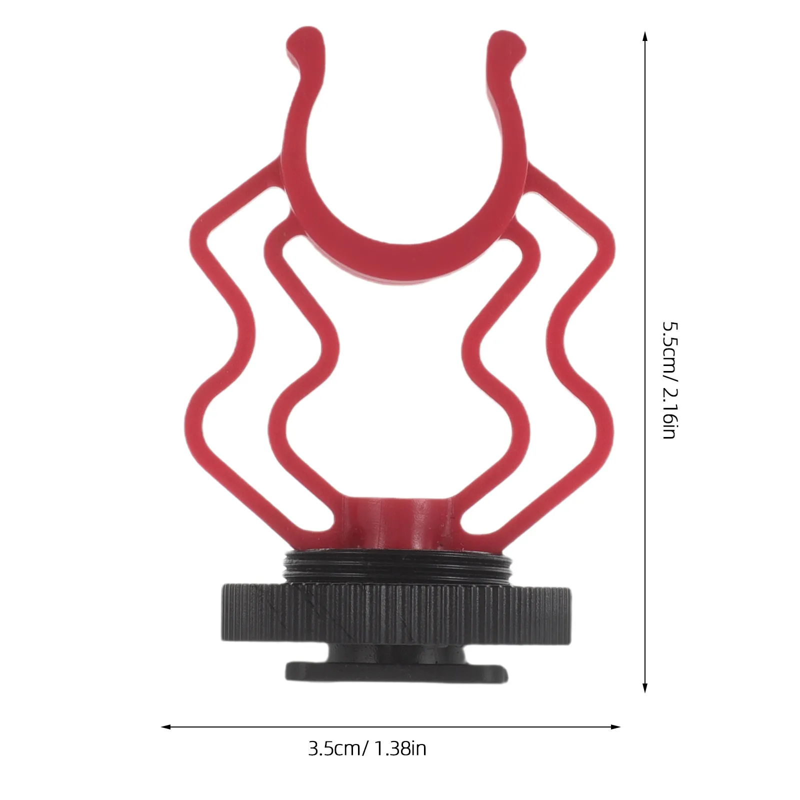 마이크 마운트 클램프 데스크탑 스탠드 17-20Mm 방향성 오디오 인터뷰 비디오 제작 휴대용 조절 가능