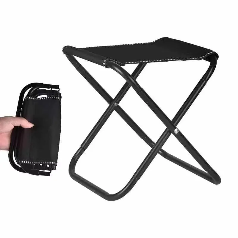 Outdoor Portable Folding Chair War Readiness Bench Fishing Small Stool Travel Camping Mazar Stool Ultra Light Leisure