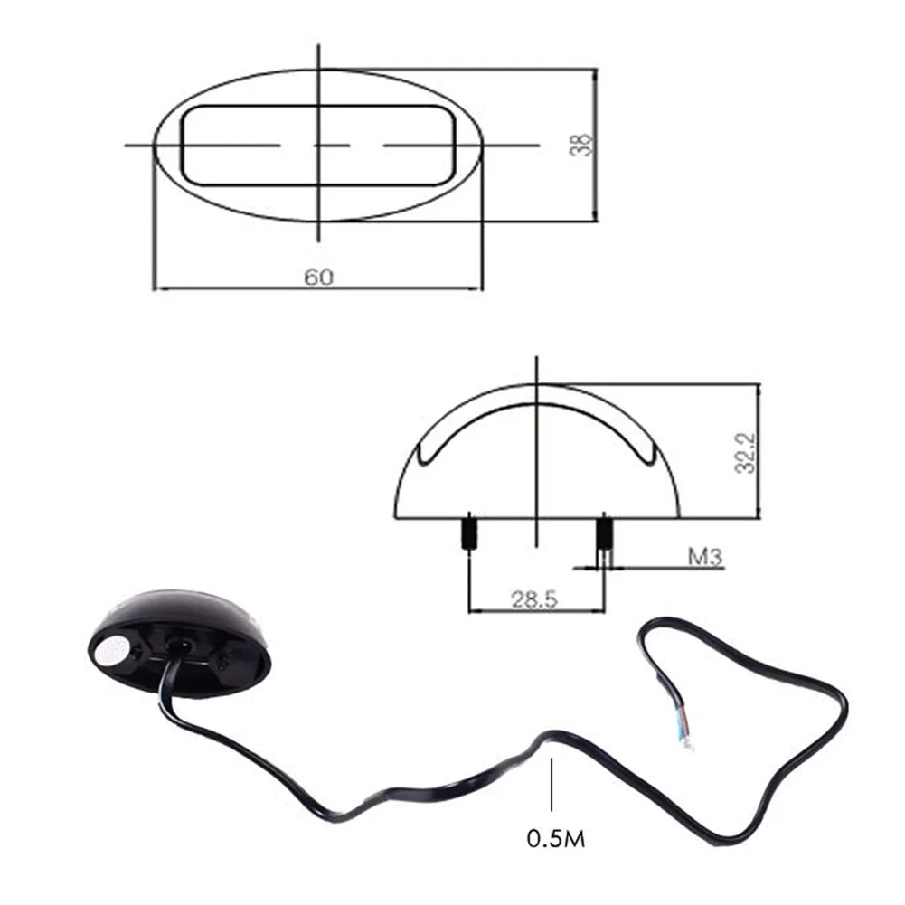 Ʈ ƮϷ ĳ Ŭ Ʈ,   ȭƮ  Ʈ, 2LED ̵ Ŀ Ʈ,  Ŭ , 1.2W, 10-30V