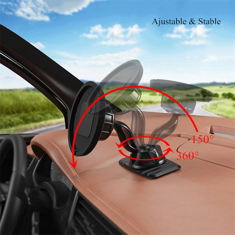 phone stand for car Car Mount Holder For Magsafe Magnetic Wireless Charger Ajustable Dashboard Adhesive Sticker Mobile Phone Wireless Charging Stand mobile stand