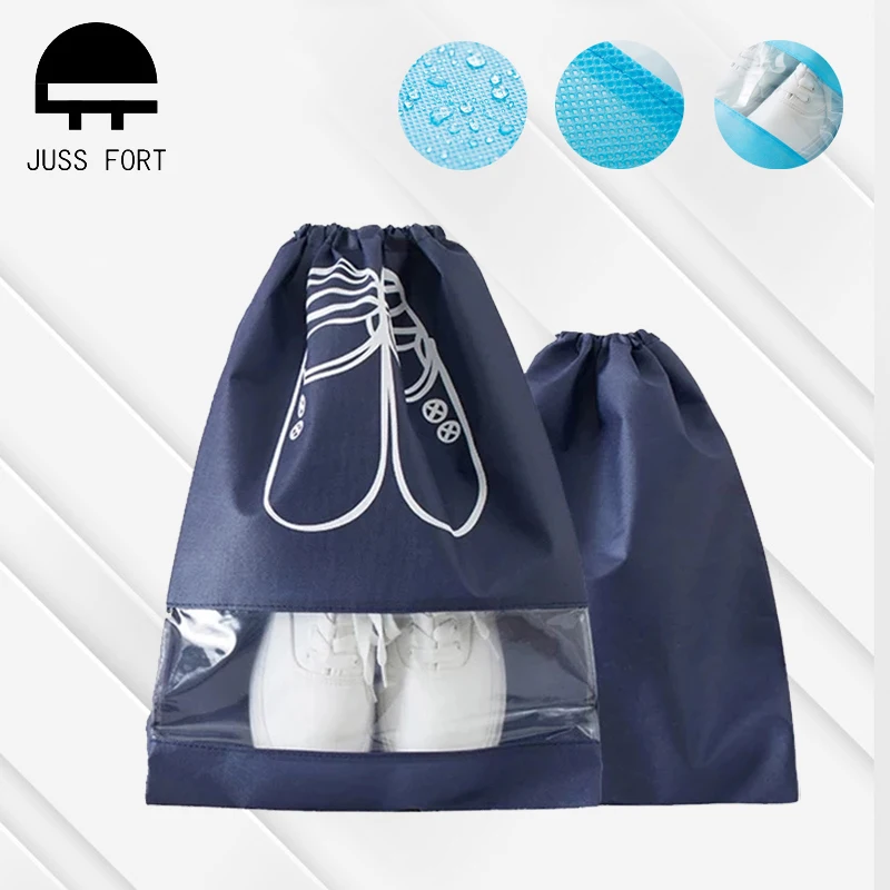 

10 PCS Travel Shoe Storage Bag Bundle Mouth Bags for Shoes Waterproof Package Luggage Home Organizer Transparent Dust Bag Shoe