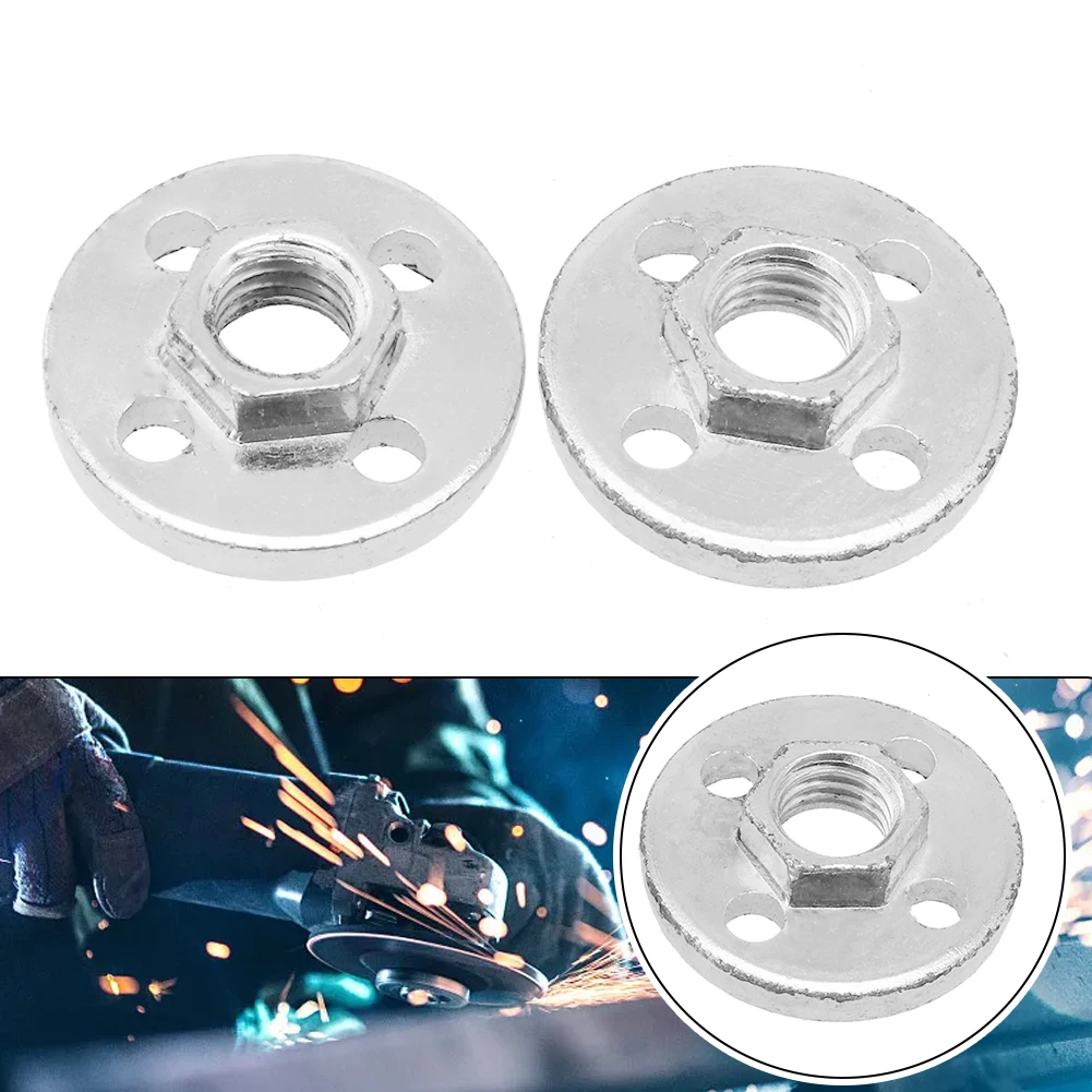 2pcs Hexagon Nuts For 100 Type Angle Grinder Pressure Plate Cover Simple Fitting Tools Angle Grinder Power Tools Accessories