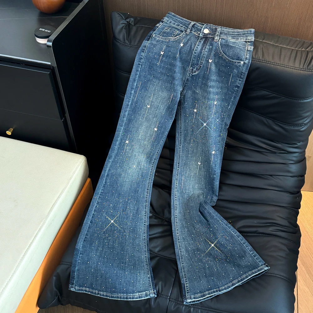 Cintura Larga Donna Con Cristalli E Strass | Borchiata Gunmetal 35mm - Accessorio Moda Per Abiti E Jeans - 3