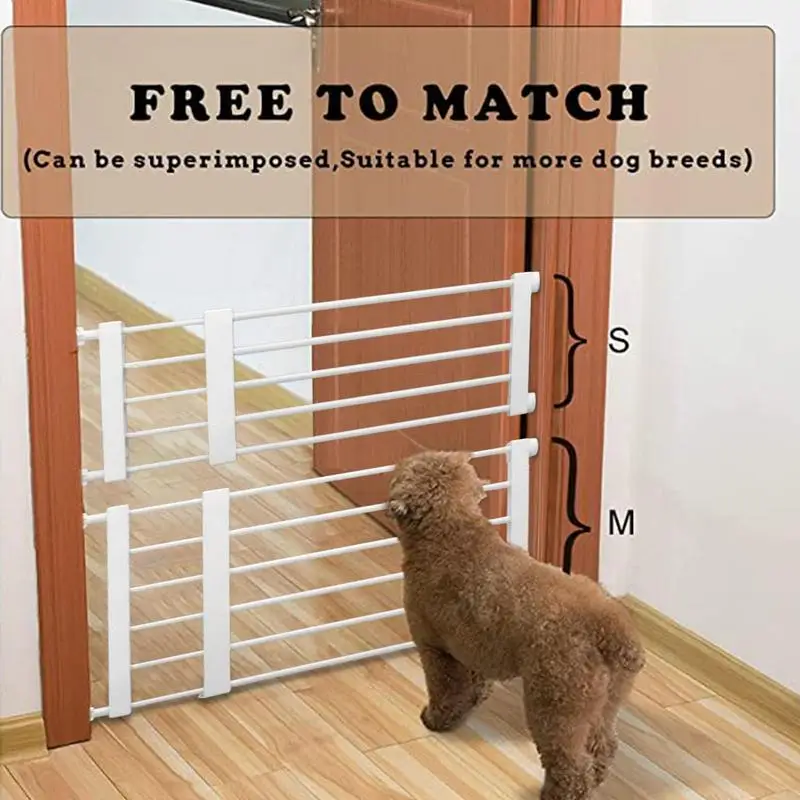 Pets Dog Fences Short Dog Gate Retractable Extra Wide Dog Gate For Doorways Stairs Hallways Indoor Pet Gates For Puppies