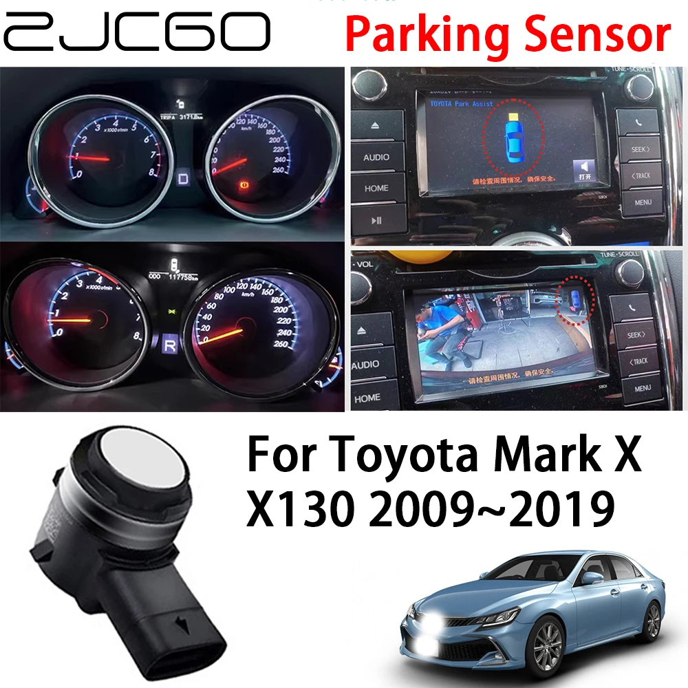 

ZJCGO Car Front Rear Reverse Parking Sensor Assistance Backup Radar Buzzer for Toyota Mark X X130 2009~2019