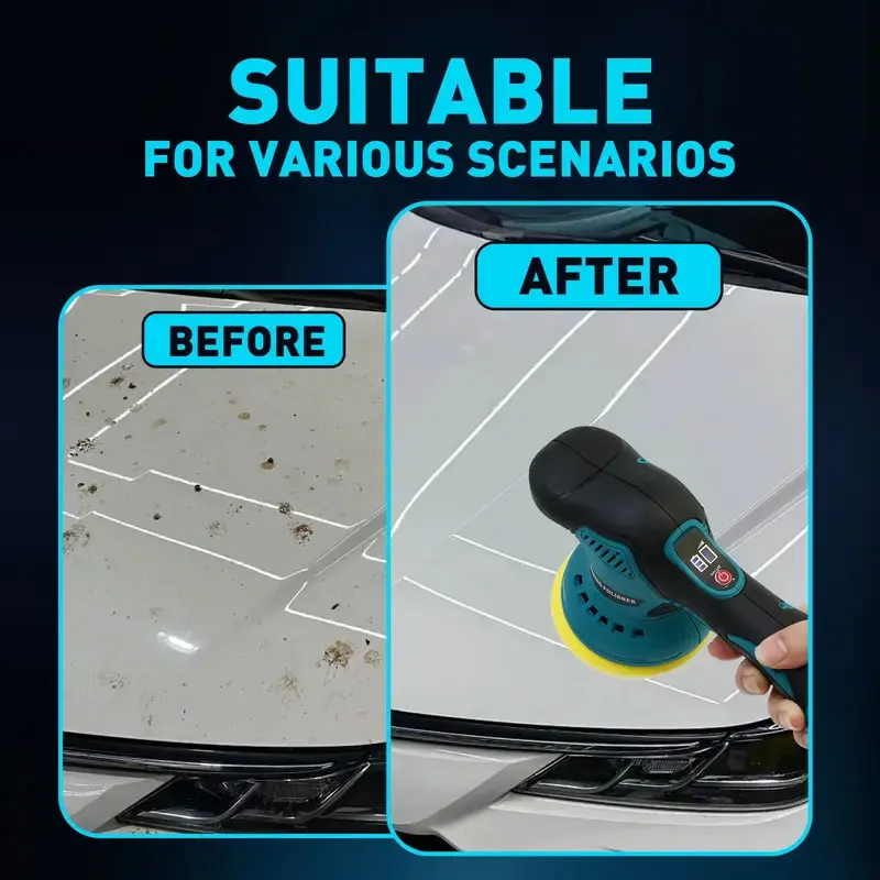 コードレスカーポリッシャー 8 ギアデジタルディスプレイ電動