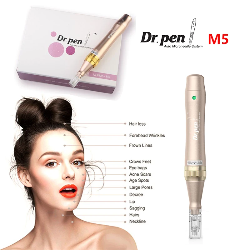 Autentico Dr.Pen Ultima M5-W Electric Wireless Dermapen Professional Microblading Facial Spa Skin Care Mts Microneedle Machine