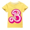New Kawaii Barbie Kids Short Sleeve Summer Cartoon Boys Girls Soft O-Neck T Shirts Oversized Fashion Y2K White Tees Tops Gifts ﻿ 4