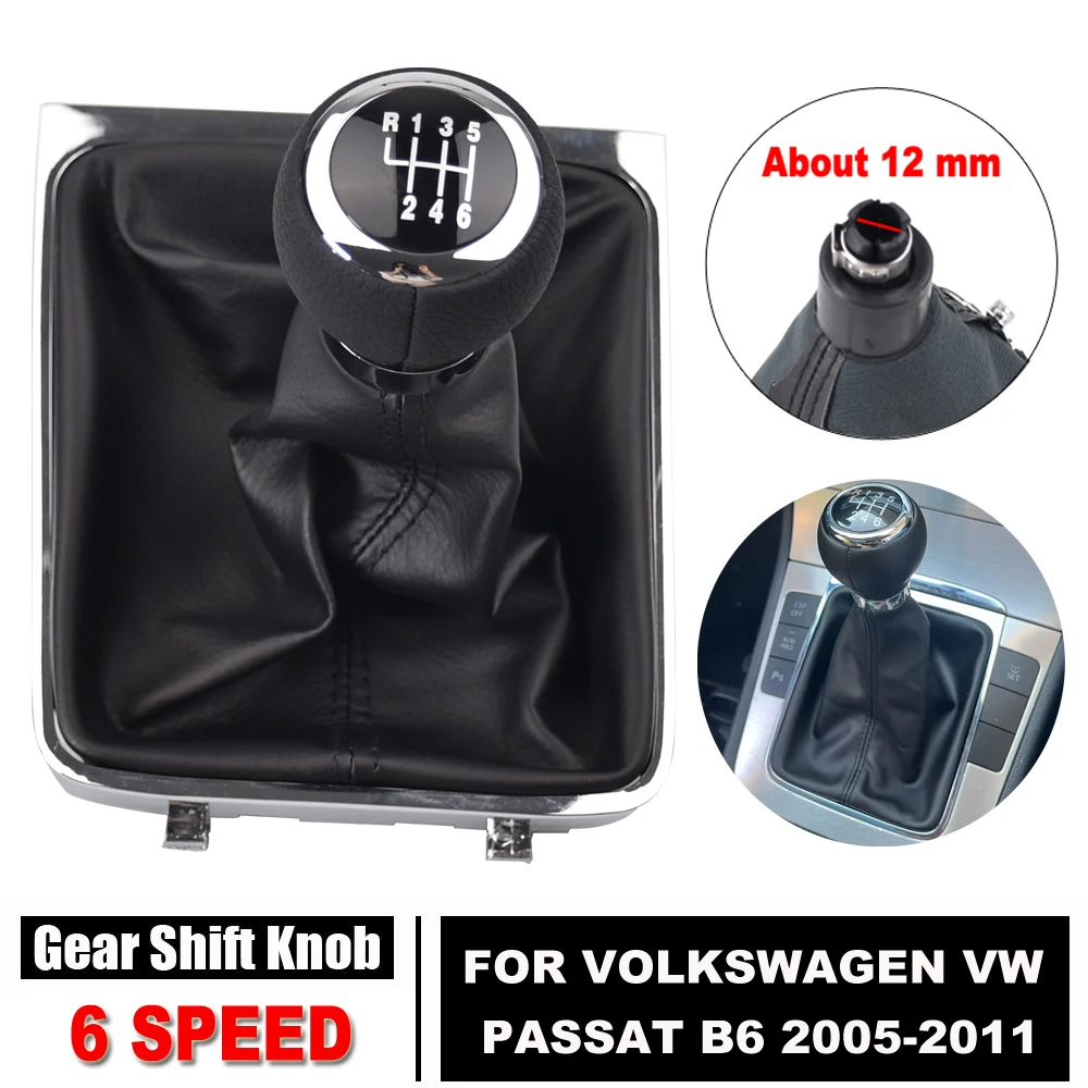 폭스바겐 VW 파사트 B6 2005-2011 용 신제품, 최고 품질 5/6 속도 MT 기어 시프트 노브 레버 스틱, 각반 부트 커버, 자동차 액세서리