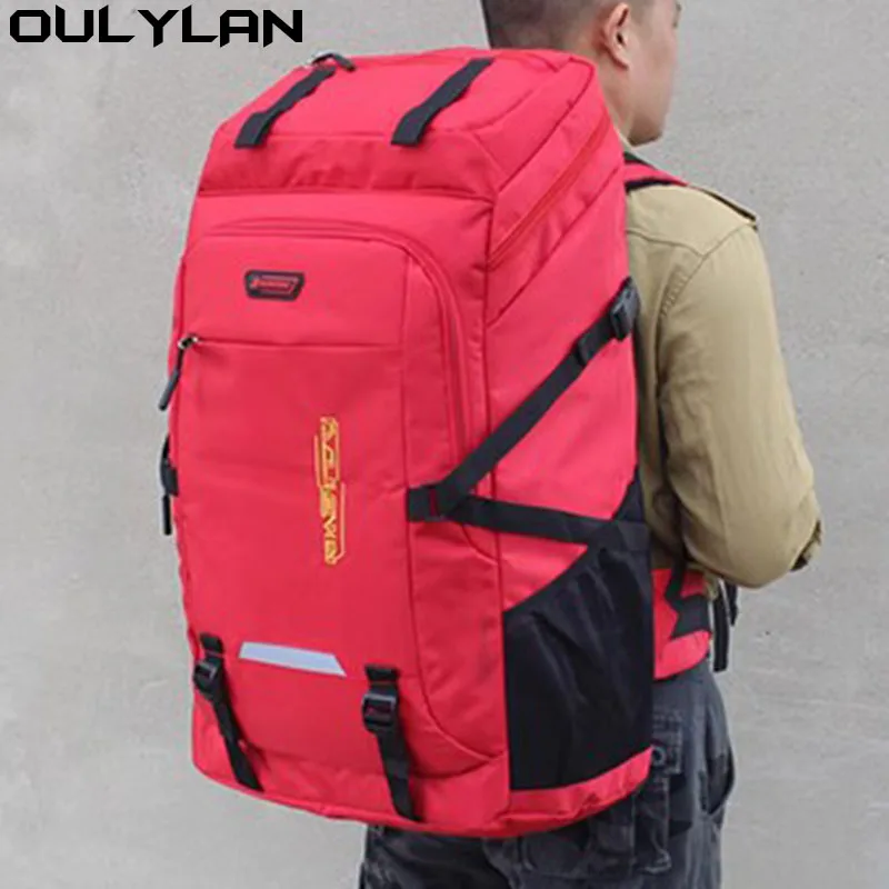 

Oulylan Large Sizes Camping Backpack Men Women Large Capacity Outdoor Shoulder Bags Travel Luggage Bag Student Laptop Backpacks
