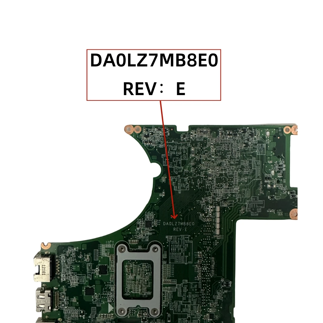 Placa-mãe Portátil sem Toque Da0lz7mb8e0 para Lenovo Ideapad U310 I32365m I33217u I5-3317u I7-3517u Cpu 90000733 - Imagem 3