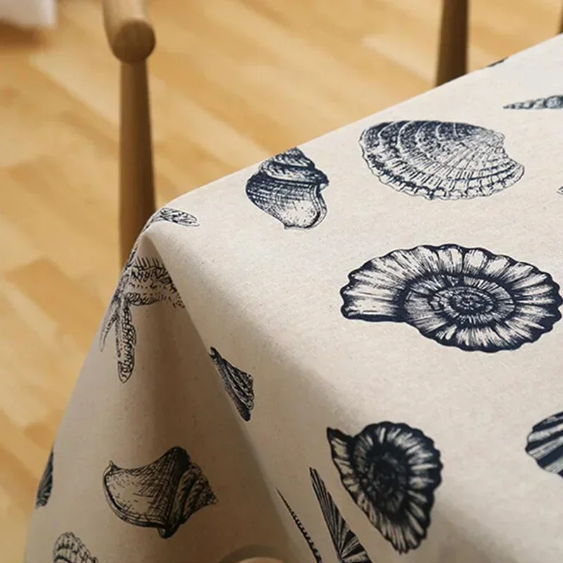 

Скатерть из хлопка и льна с рисунком морской звезды, 5 размеров