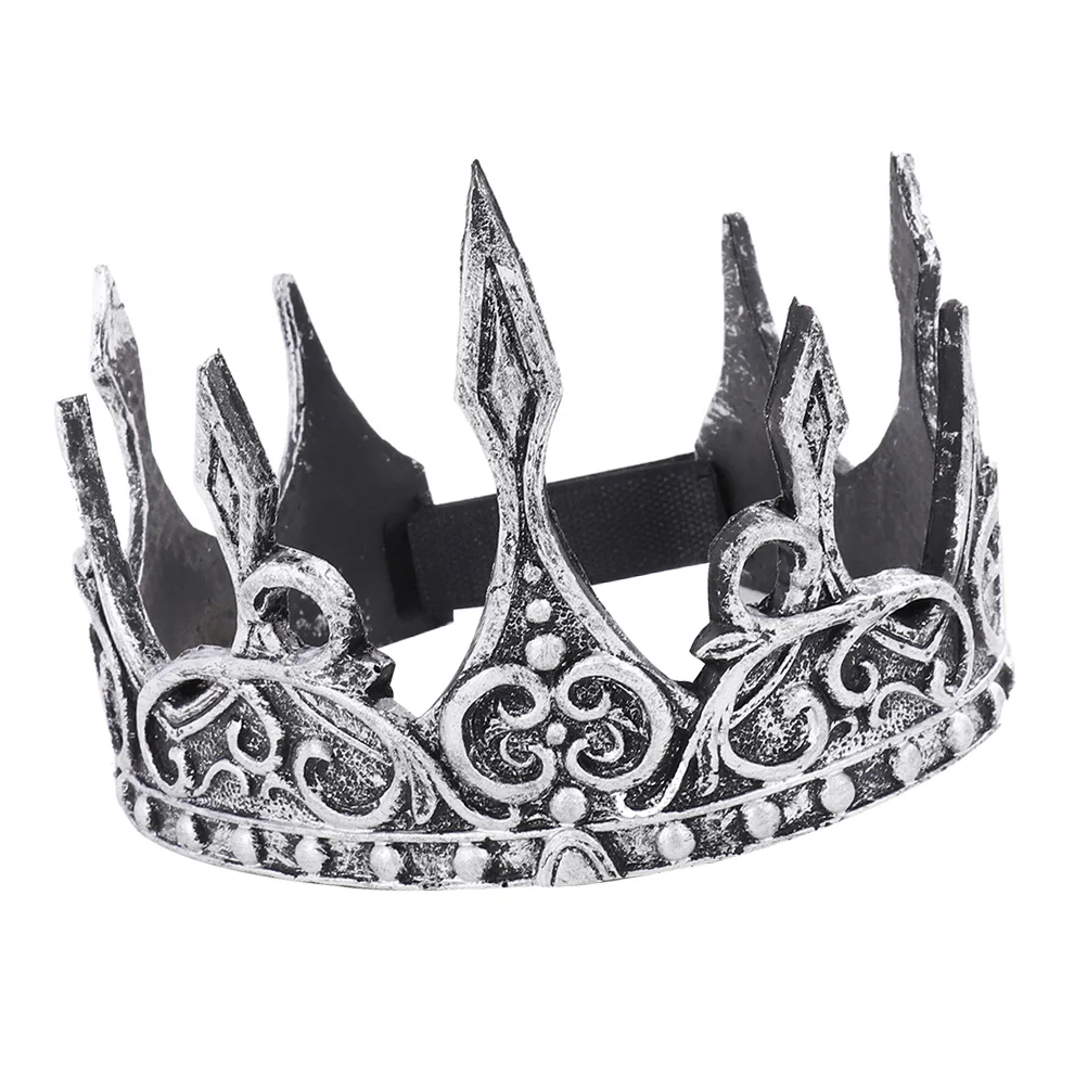 

The Crown Foam Royal Men Crown Prince Tiara Halloween Crown Headdress Medieval The Crown Tiara Headband