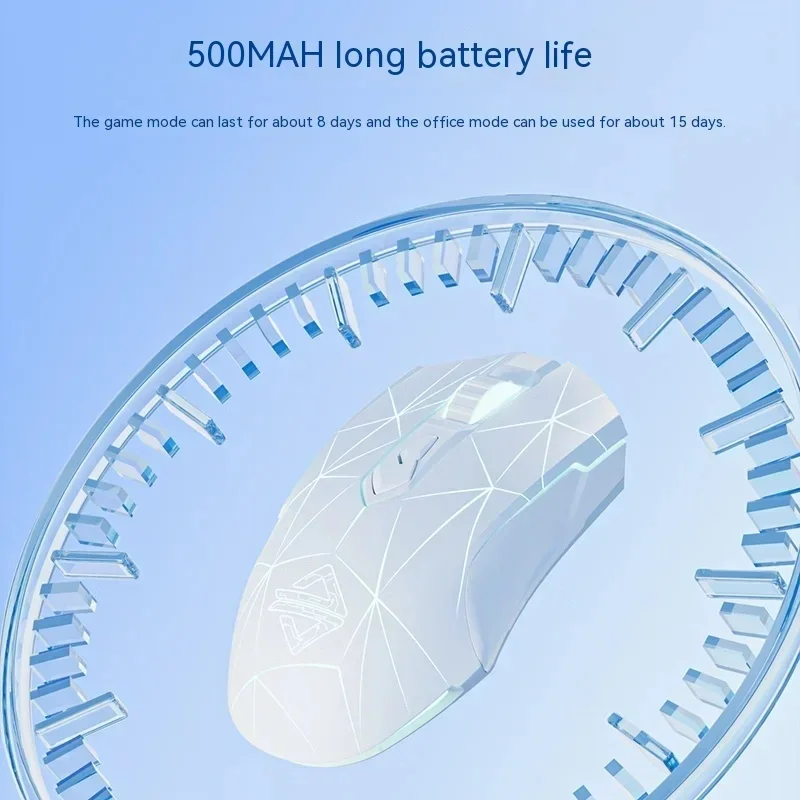 Ajazz Aj52 Mouse Wired Wireless 3mode Adjustable DPI side buttons RGB Backlit Lightweight Esports game mouse PC Accessories gift 3