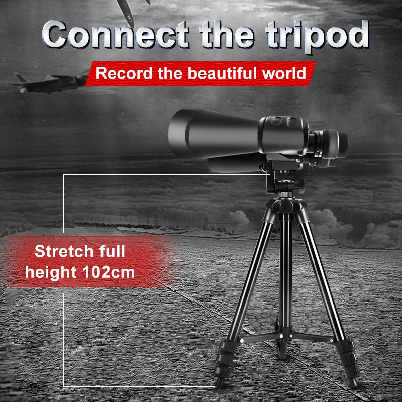 Zoom 10-380X100 Professional Telescope HD Powerful BAK4 Binoculars Low Light Waterproof Long-distance Binoculars For Hunting ﻿