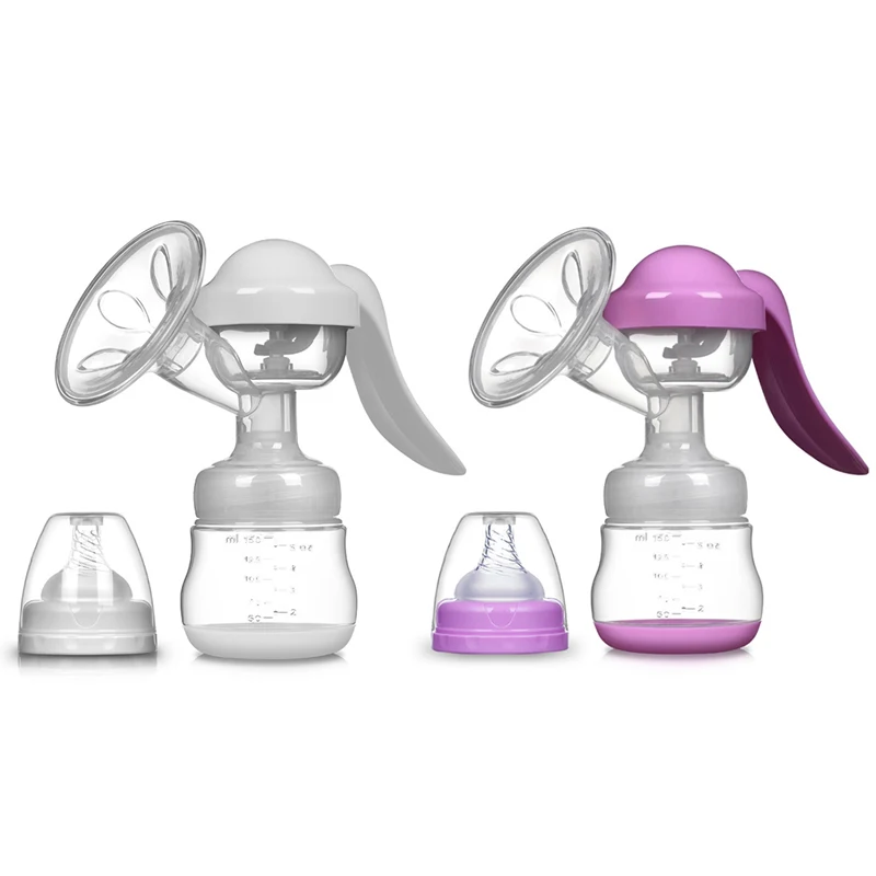 ZIMEITU Maternity Manual Breast Pump 150ml Feeding Milk Bottles