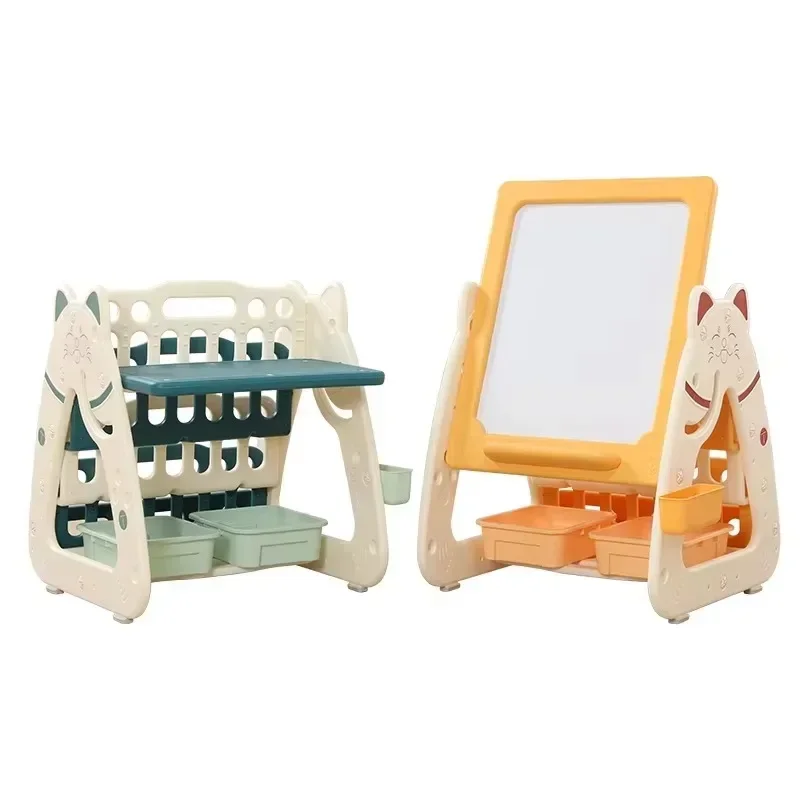 New Modern Kids Storage Cabinet Toy Shelf Plastic Book Children Bedroom Kindergarten Furniture