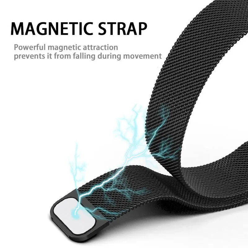 Stainless Steel Magnetic Milanese Wristband Replacement Bracelet