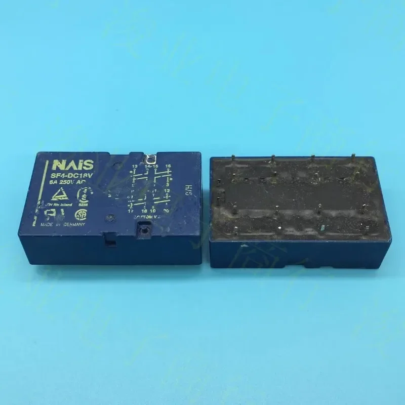 

(Б/у) 1 шт./лот 100% оригинальное реле: Φ 8V 6A 18VDC 18pins SF4-DC18V