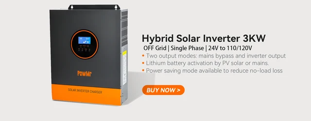 Powmr-ハイブリッドソーラーインバーター、純粋な正弦波インバーター 