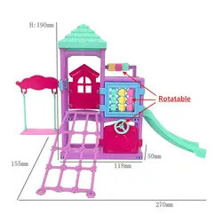 Chic Doll Accessories Collection: Miniature Necklace, Stroller Slide, Stylish Outfits, and Footwear (1 Set Slide)