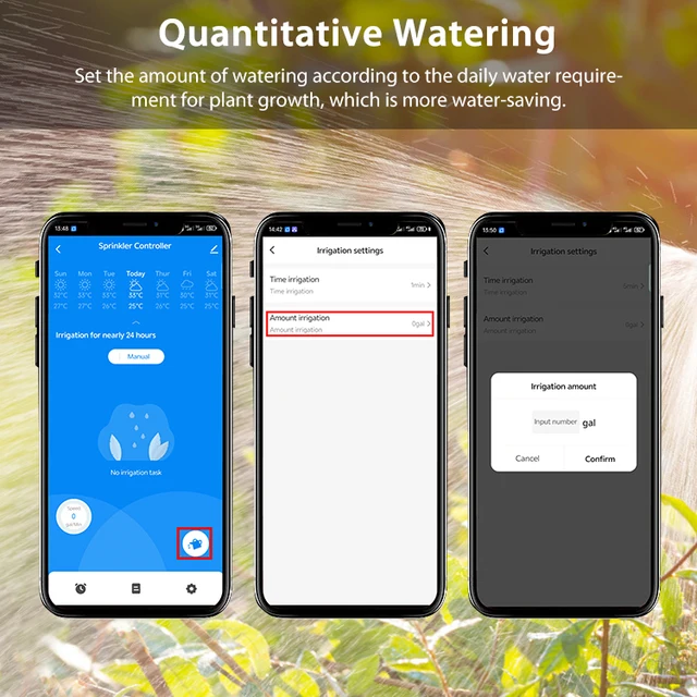 Tuya WiFi Smart Sprinkler Timer  1 Outlet IrrigationGarden Automatic Irrigation System Duration APP Remote Control For Garden 4