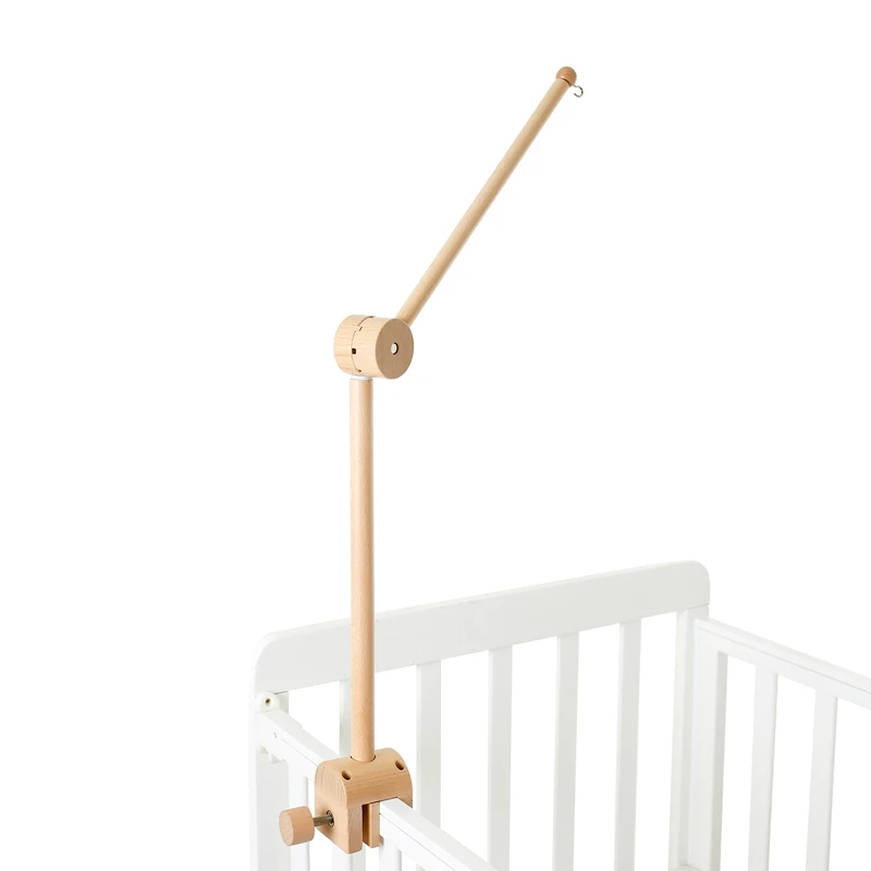 Baby Rattle Toy 0-12 Months Bed Bell Bracket Wooden Mobile Newborn Crochet Bed Bell Hanging Toys Holder Bracket Infant Crib Toy