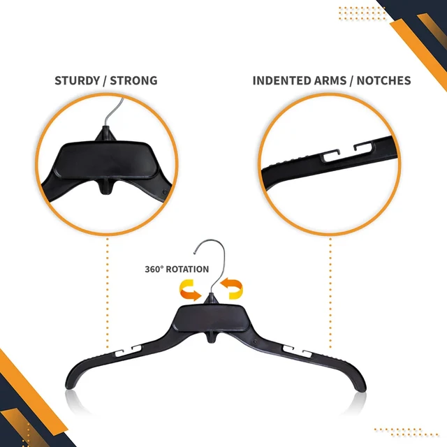 Durable Plastic and Metal Clothing Hangers, 100 Pack - AliExpress