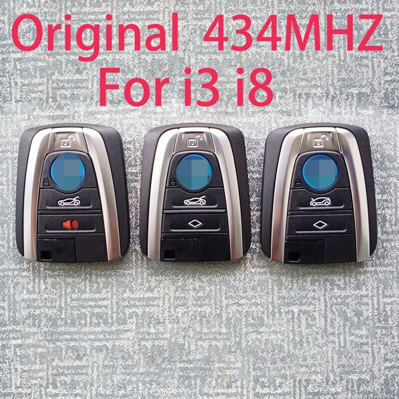 

Original 4 Button 314/434Mhz ID49 Remote Car Key for BMW i3 i8 Series 2014 2015 2016 2017 Keyless Control FOB NBGIDGNG1 433Mhz