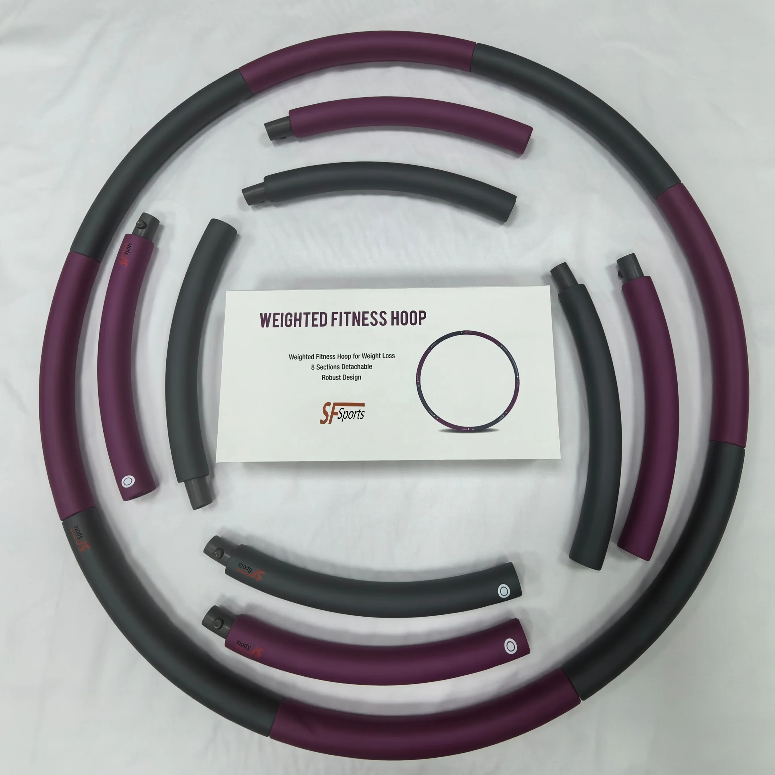 Adjustable Detachable Fitness Hoop for Waist Exercise Equipment for Weight Loss Fitness Circles